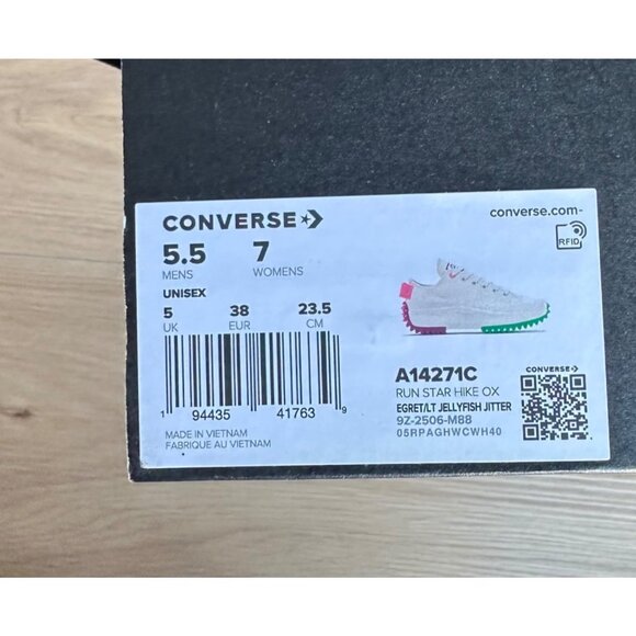 ❤️Converse Run Star Hike Platform 7 Womens Shoes Color Pop Beige Sneaker A14271C - Picture 10 of 14